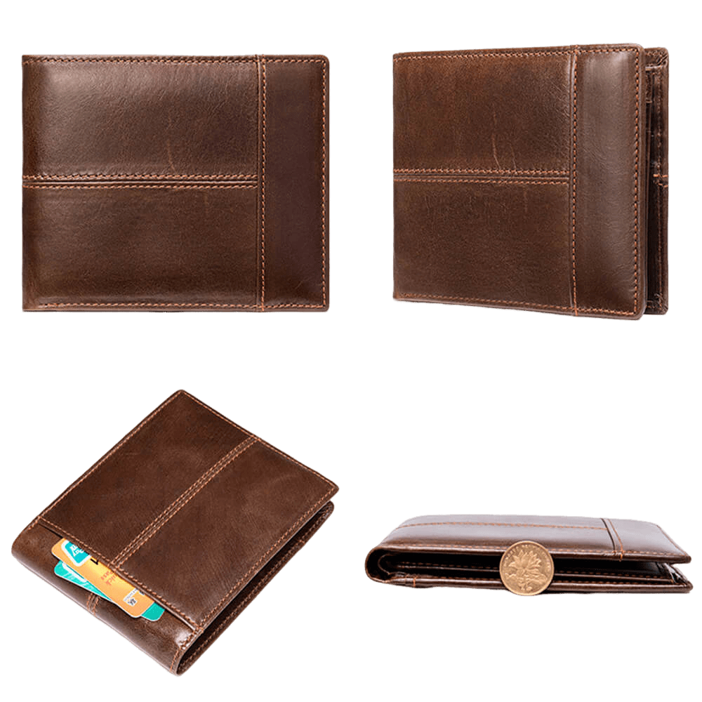 Leather Ledger - Vintage Leather Wallet for Men