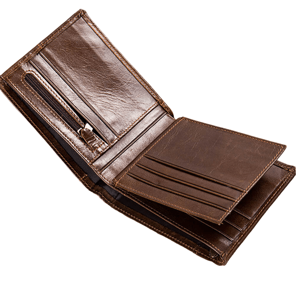 Leather Ledger - Vintage Leather Wallet for Men