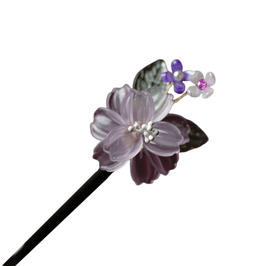 ZIJING - Flower Wood Hairpin