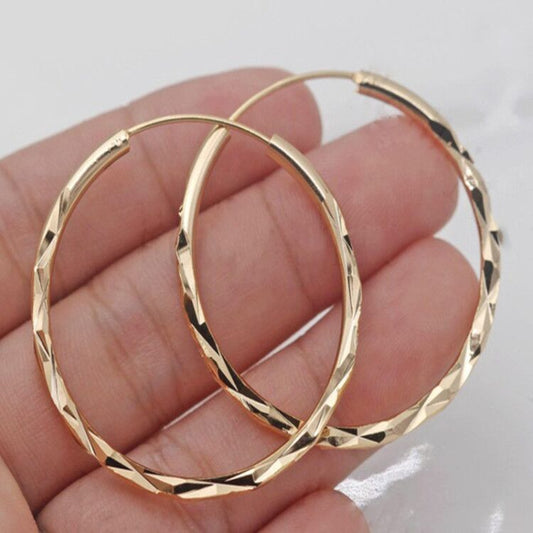 Anneau - Minimalist Large Circle Earrings