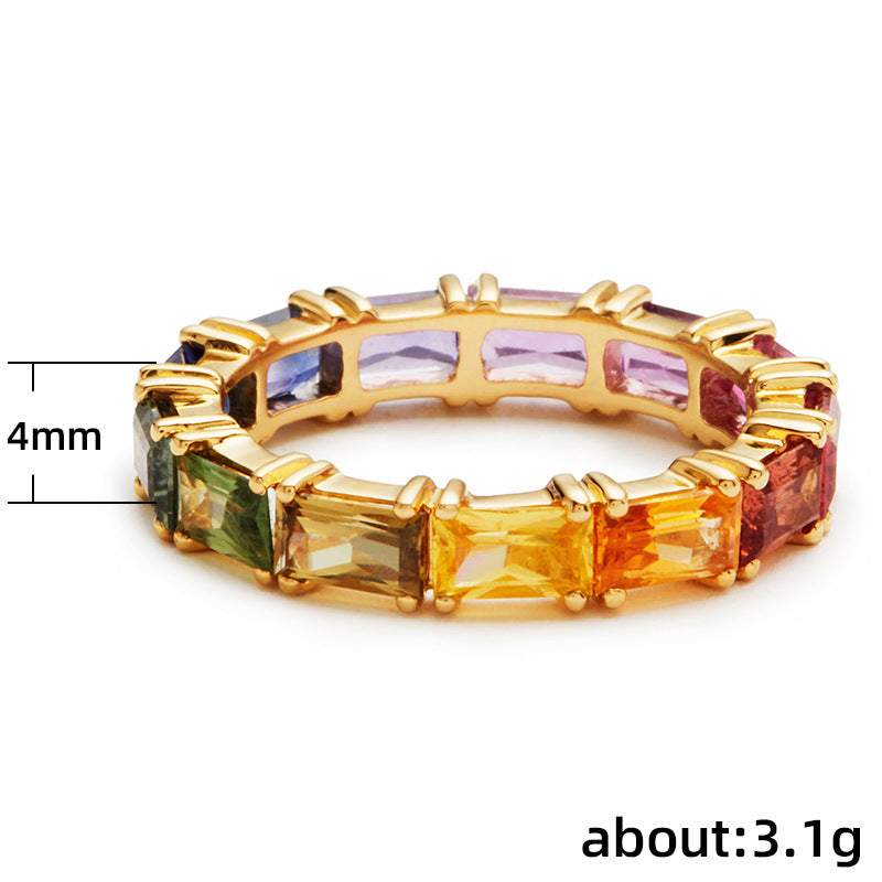 Auréole - Transparent Multi-Colored Ring