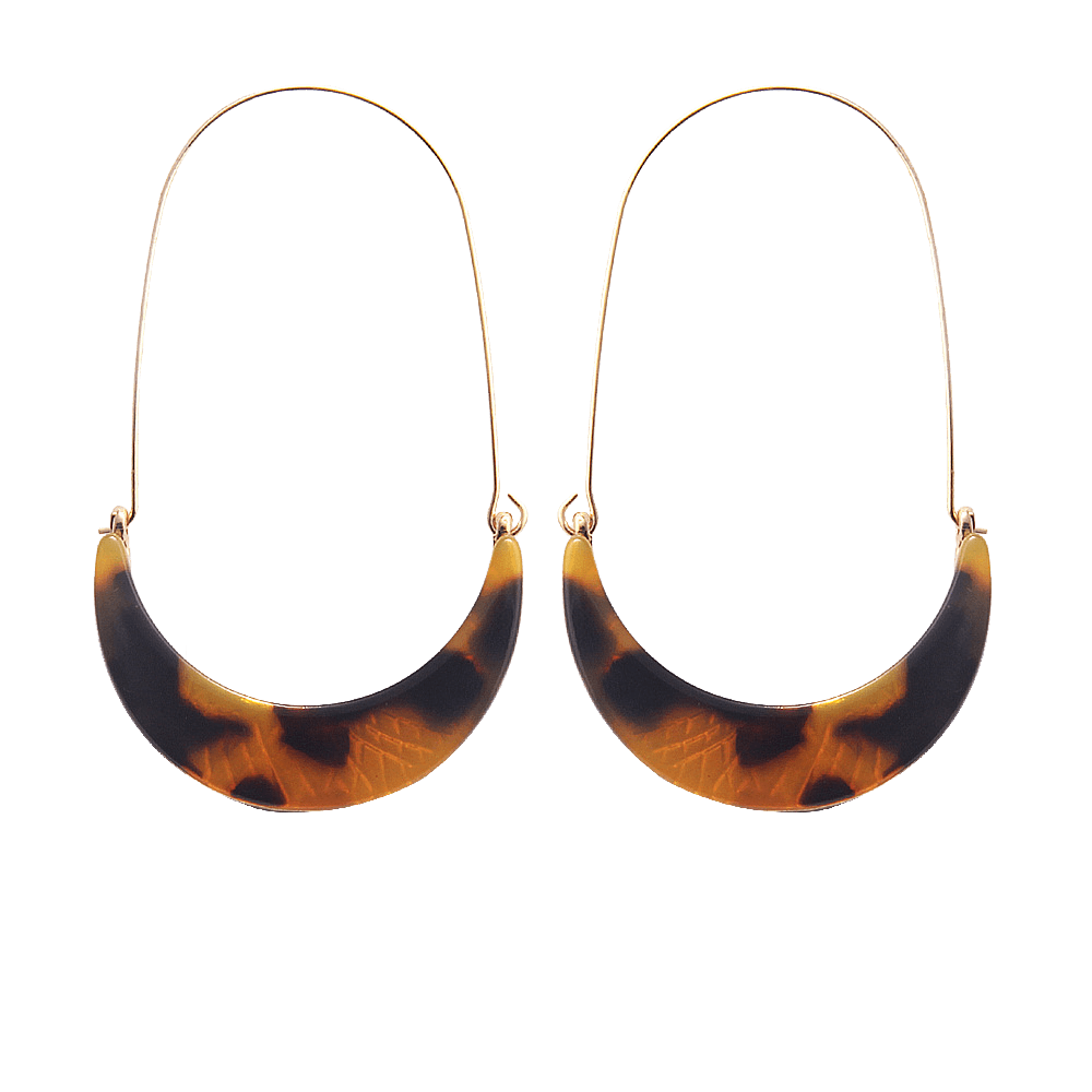 Minimalist Crescent-Shaped Earrings