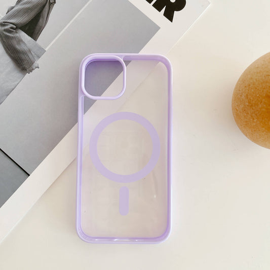 MagiShield - Clear MagSafe iPhone Case - Light Purple
