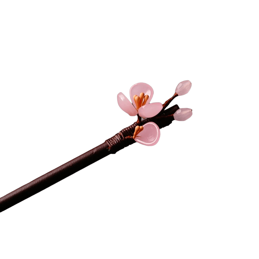 XIU - Small Flower Wood Hairpin