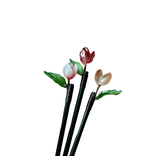 XIAOHUA - Tulip Wood Hairpin