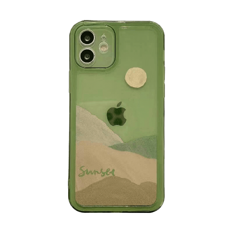 Sunset in the Mountains - iPhone Case - Compatible Phone Models from iPhone 7 to iPhone 14 Pro Max