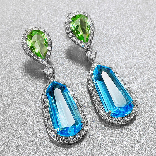 Frais - Sea Blue and Green Earrings