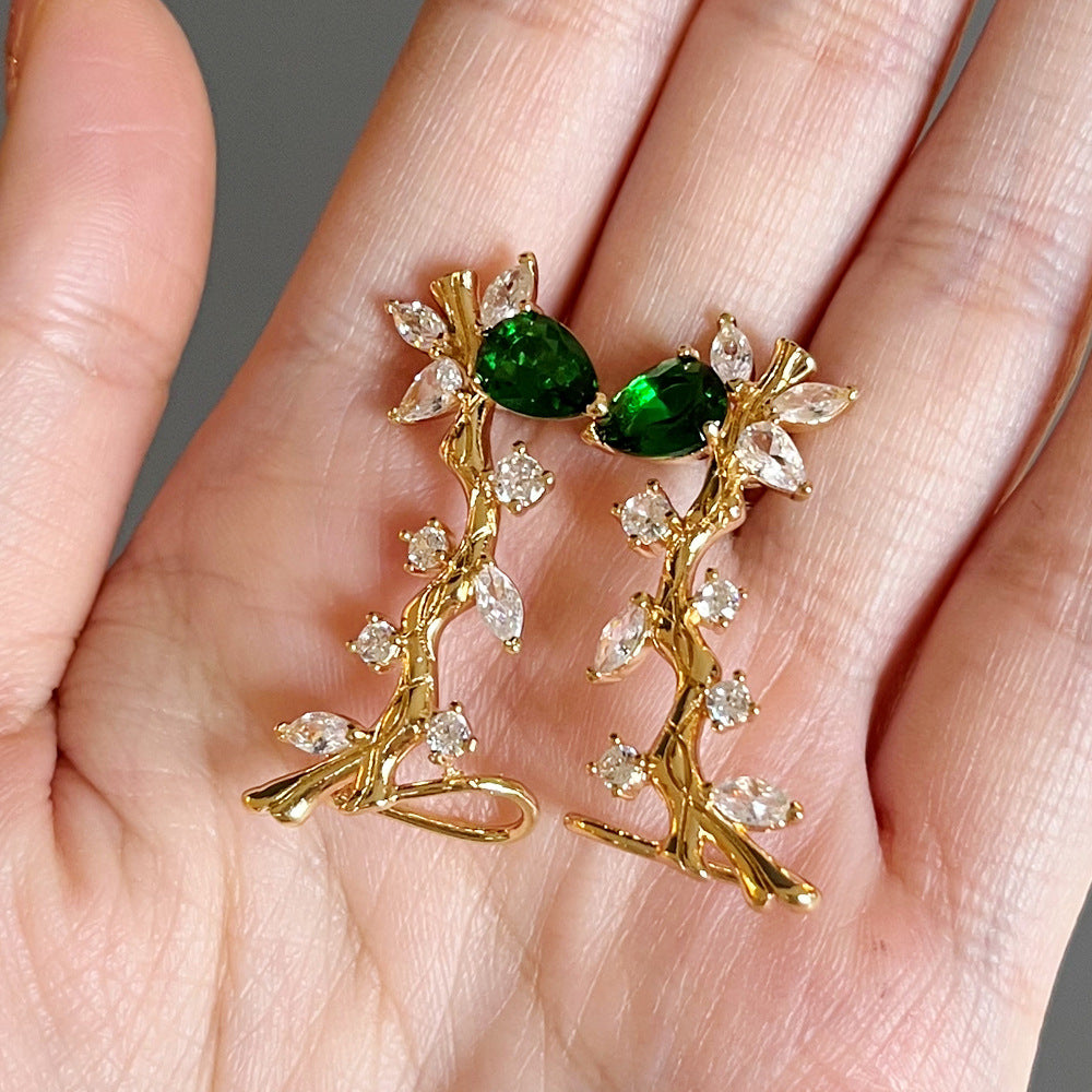 Arbre - Fresh Branch-shaped Earrings