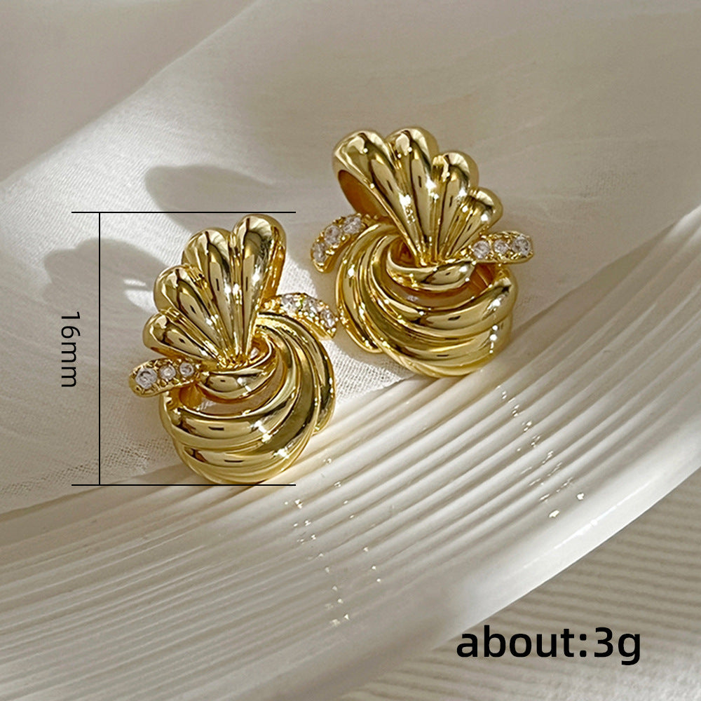 Métallique - Metallic Knot Earrings