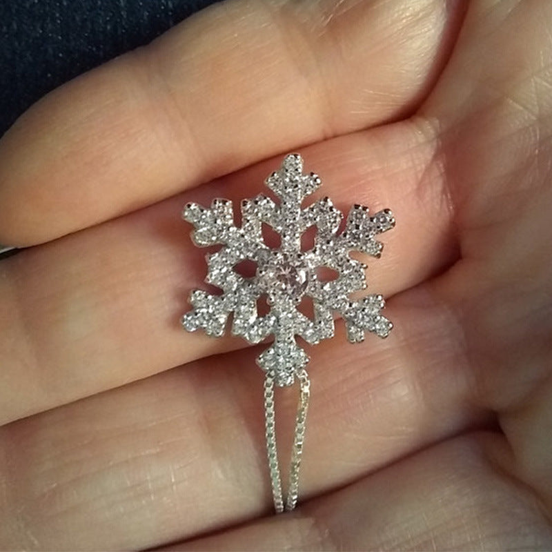 Neige - Exquisite Snowflake Inlaid Necklace