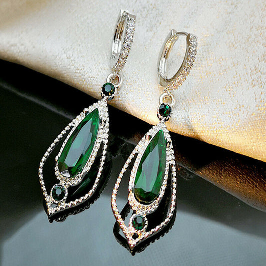 Cigale - Green Waterdrop Earrings
