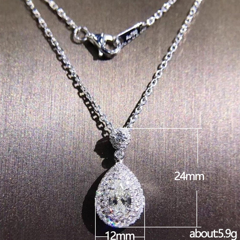 Éclatant - Classic Water Drop-shaped Necklace