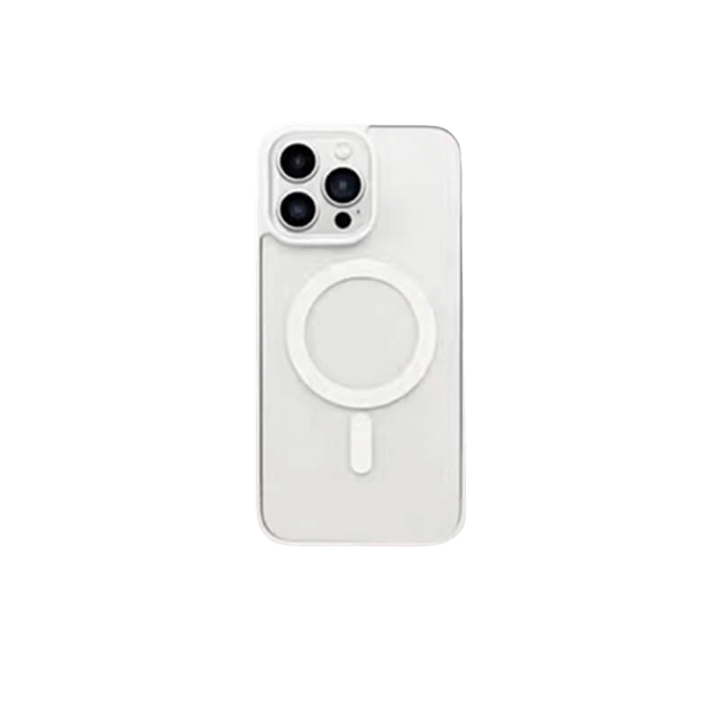 MagiGrip - Clear MagSafe iPhone Case - White