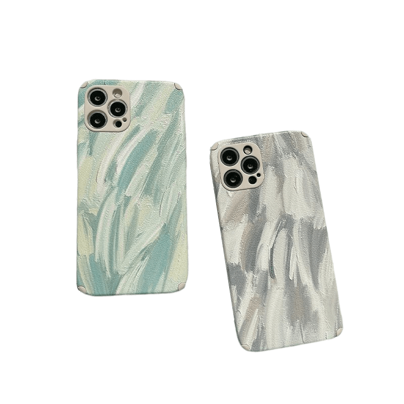 PAINTED COLORS - Soft iPhone Case - Compatible Phone Models from iPhone 7 to iPhone 14 Pro Max