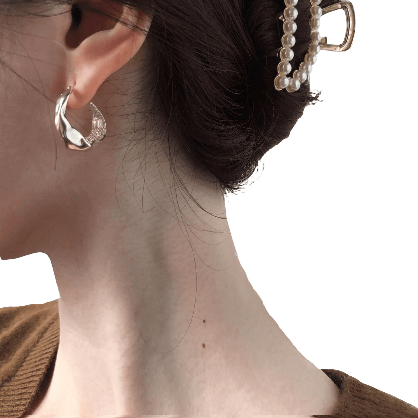 Irregular Shaped Metal Earrings