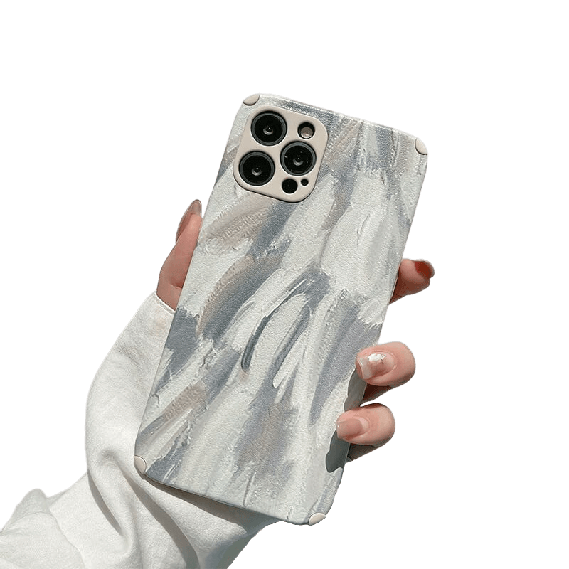 PAINTED COLORS - Soft iPhone Case - Compatible Phone Models from iPhone 7 to iPhone 14 Pro Max