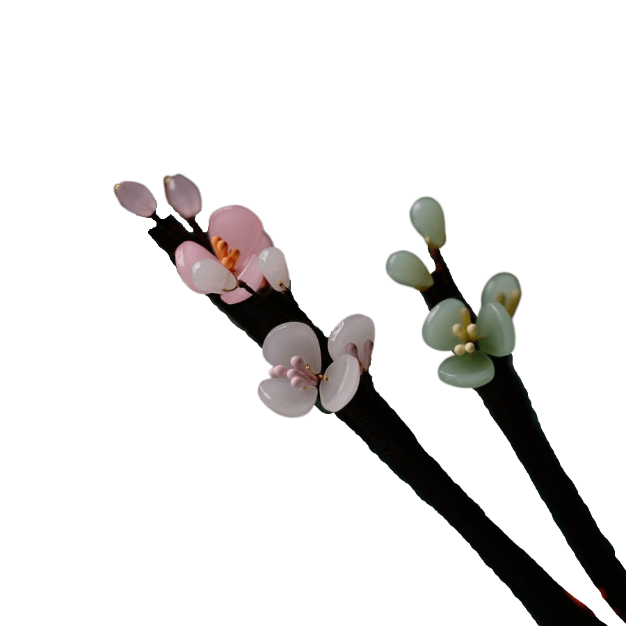XIU - Small Flower Wood Hairpin