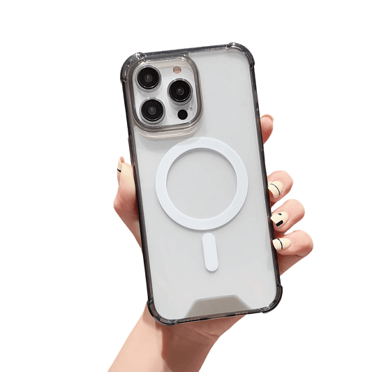 MagiSnap - Clear MagSafe iPhone Case - Grey