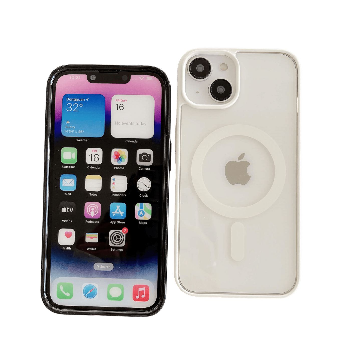 MagiShield - Clear MagSafe iPhone Case - Lime Green