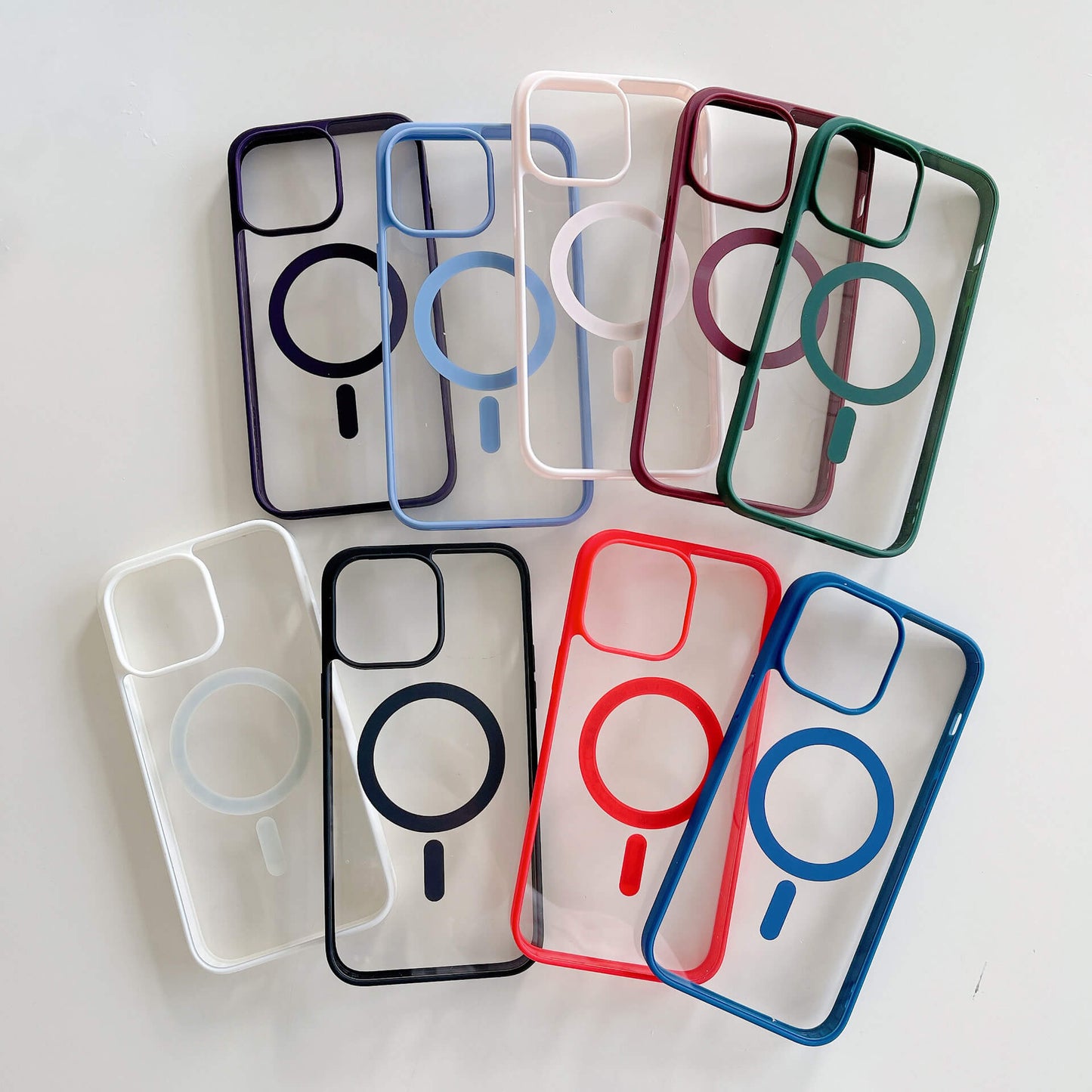 MagiGrip - Clear MagSafe iPhone Case - Blue